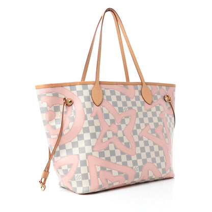 Louis Vuitton Damier Azur Tahitienne Neverfull MM 3 of 11