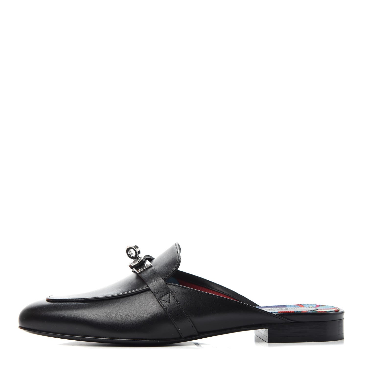 Hermes Goatskin Oz Mules 37 Black 1 of 10
