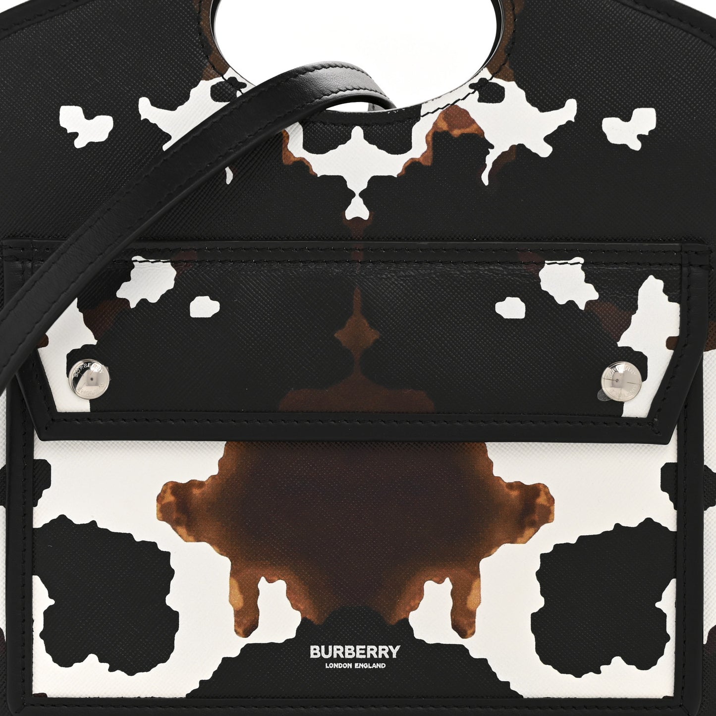 Calfskin Cow Print Mini Pocket Bag Multicolor