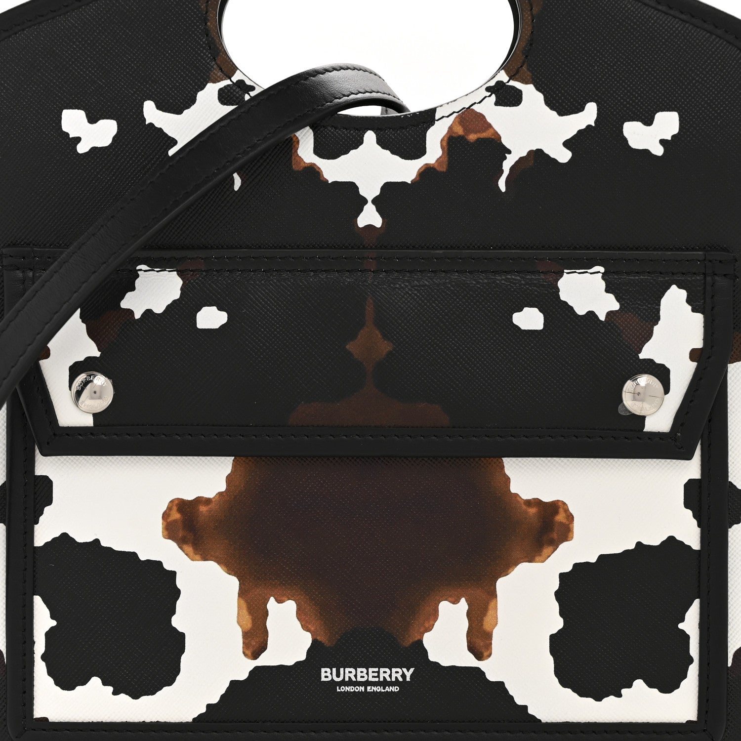 Burberry Calfskin Cow Print Mini Pocket Bag Multicolor 8 of 13