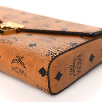 MCM Visetos Millie Wallet On Chain Cognac 10 of 10