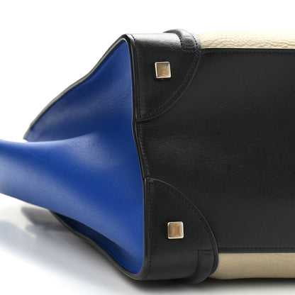 Celine Elephant Calfskin Mini Tri-Color Luggage Beige 7 of 18