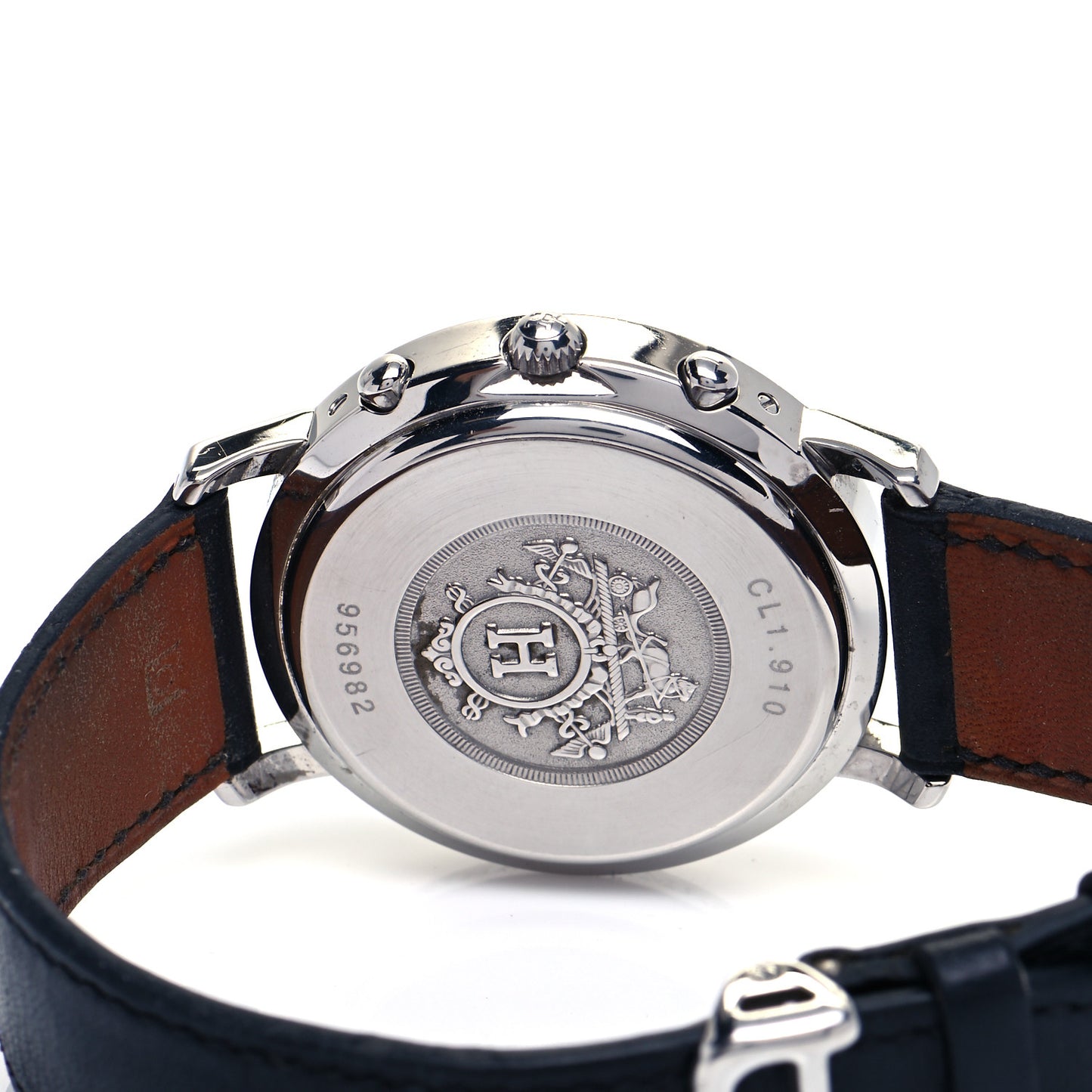 Stainless Steel Barenia 40mm Clipper Chronograph Quartz Watch Noir