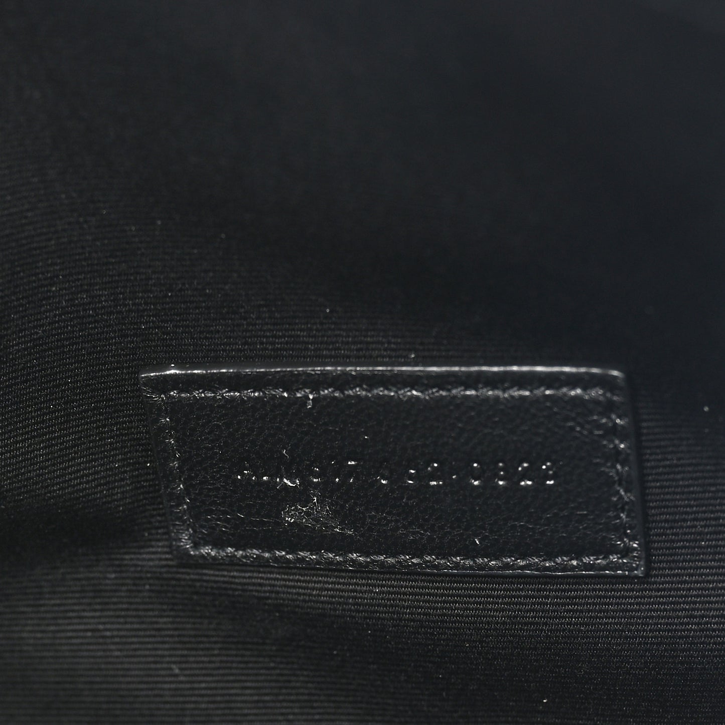 Grain De Poudre Matelasse Chevron Monogram Envelope Clutch Black