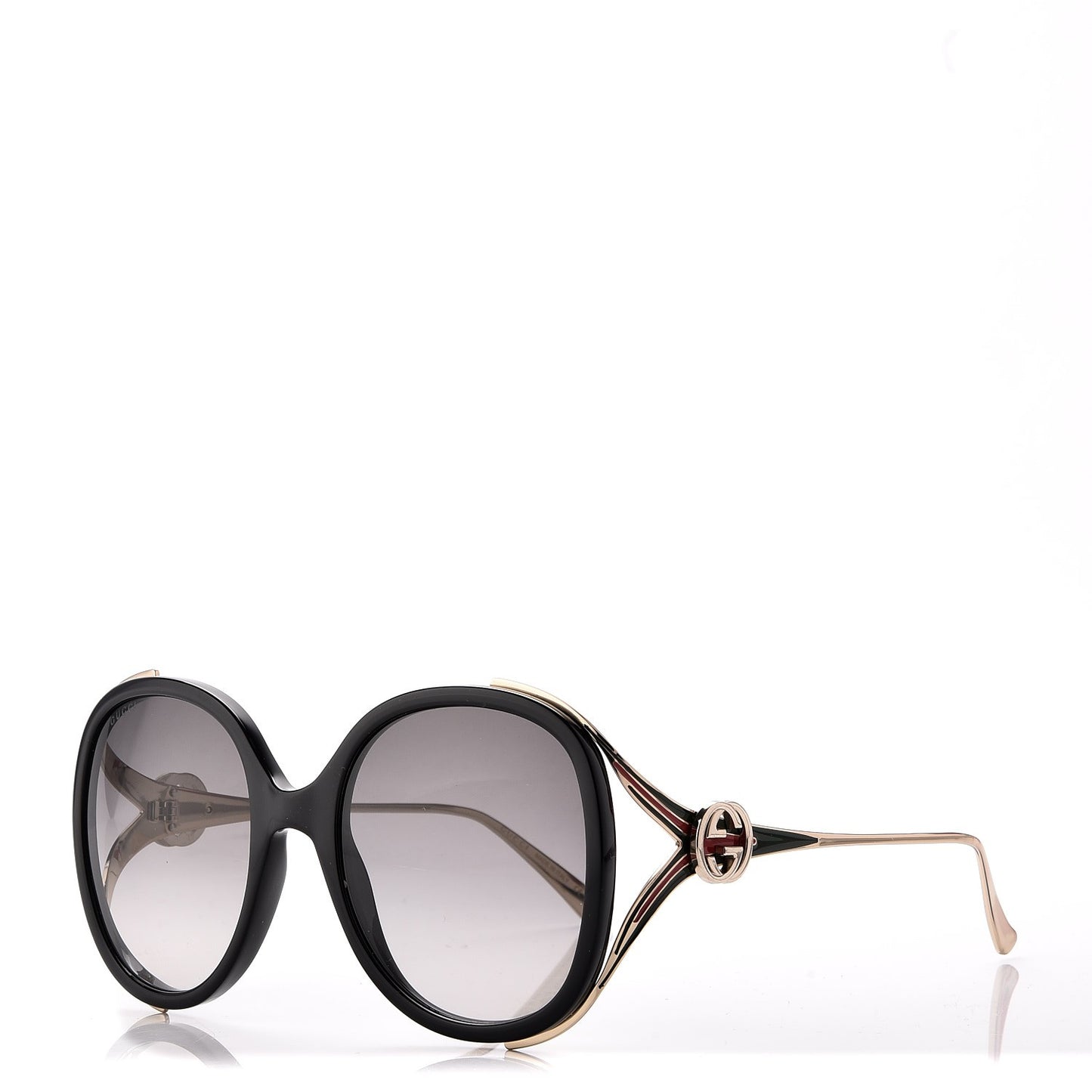 Round Frame Injected GG0226S Sunglasses Black