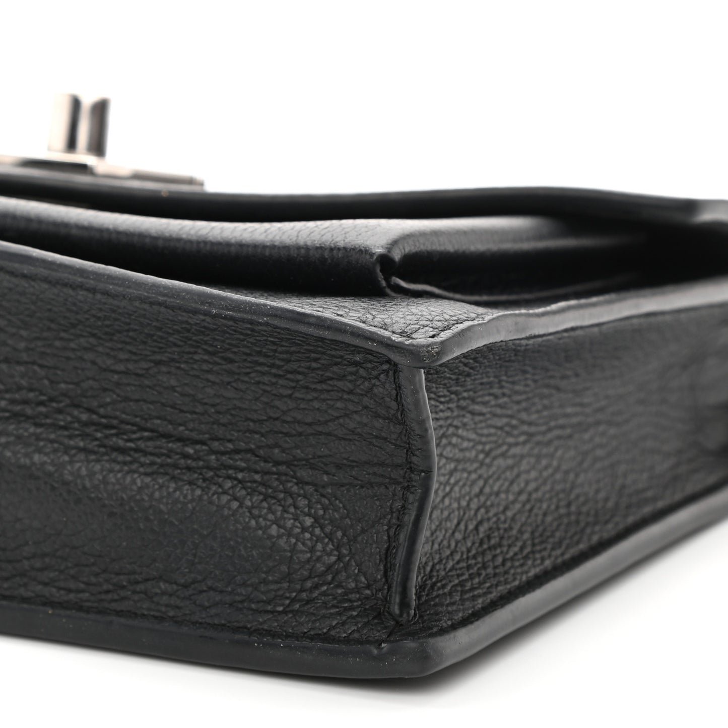 Soft Calfskin My Lockme Chain Pochette Black
