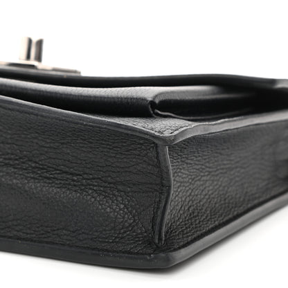 Louis Vuitton Soft Calfskin My Lockme Chain Pochette Black 9 of 11