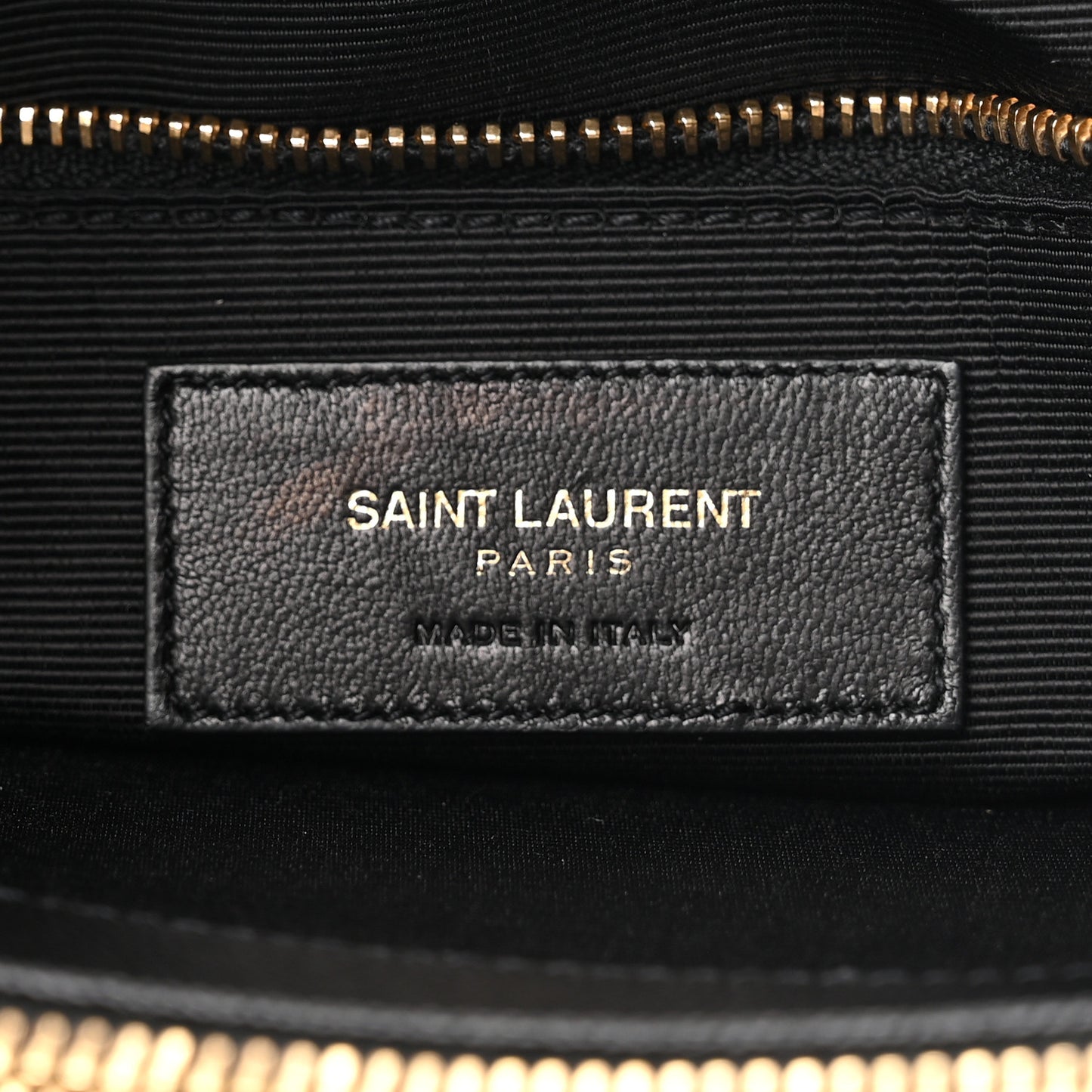 Grain De Poudre Matelasse Chevron Monogram Shopping Bag Black