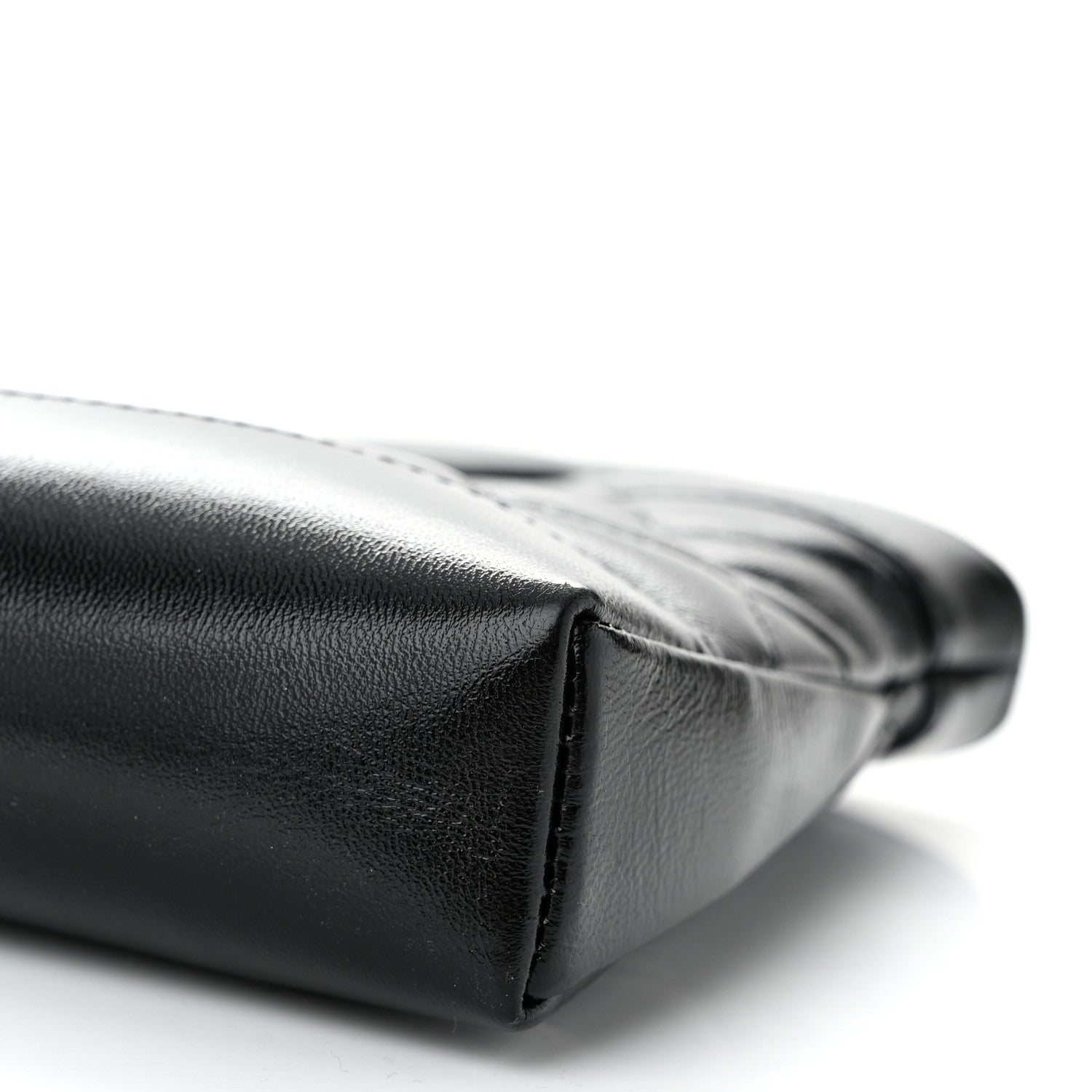 Chanel Shiny Crumpled Calfskin Quilted Nano 31 Shopping Bag Black 10 of 11