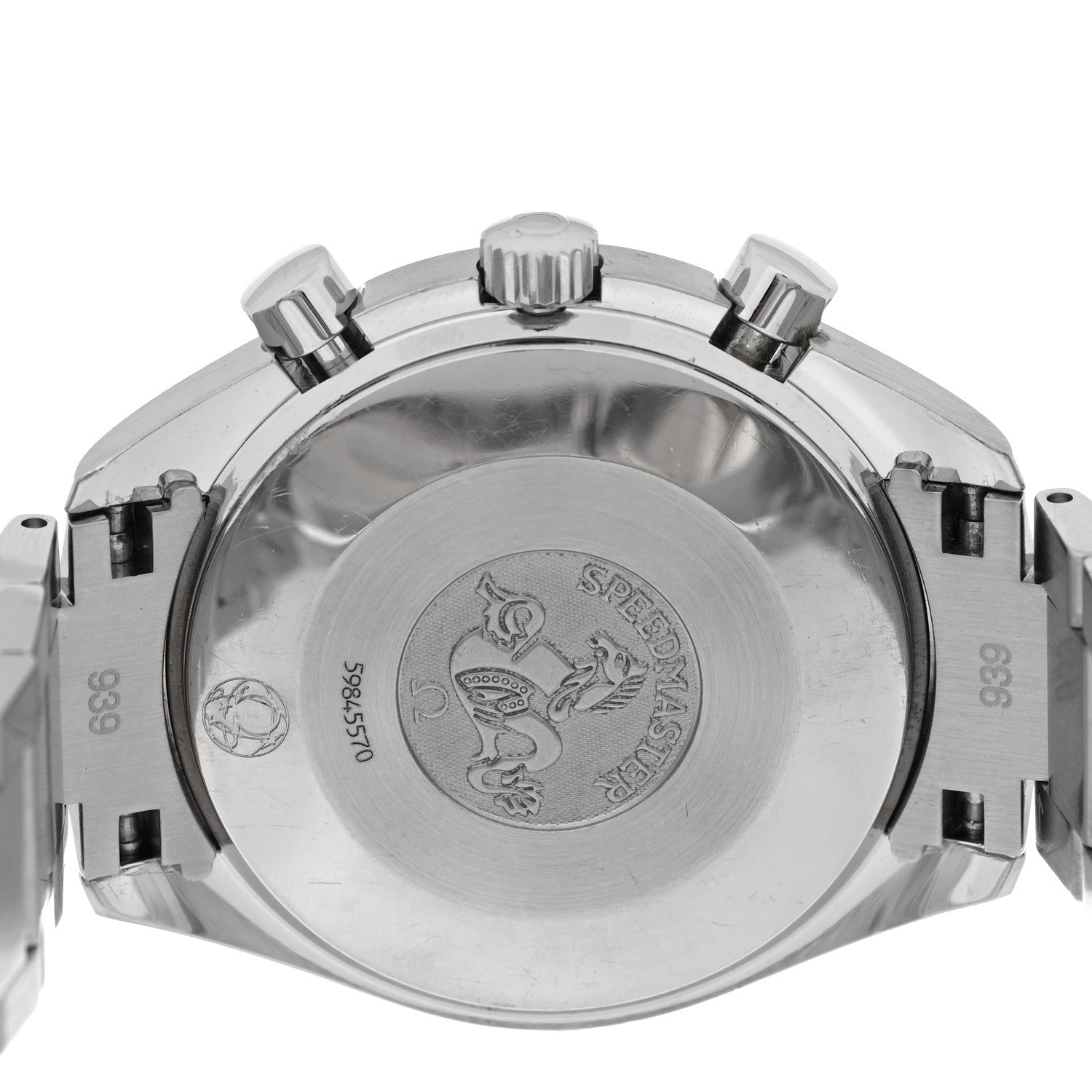 Omega Stainless Steel Diamond Bezel Mother of Pearl 39mm Speedmaster Chronograph Automatic Watch 3535.70.00 4 of 4