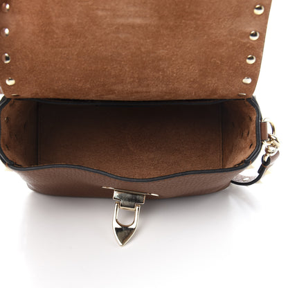 Valentino Garavani Pebbled Calfskin Mini Rockstud Crossbody Bag Bright Cognac 5 of 11