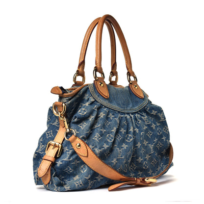 Louis Vuitton Denim Neo Cabby MM Blue 2 of 6