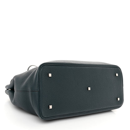 Moynat Taurillon Blush Calfskin Gabby MM Peacock 4 of 11