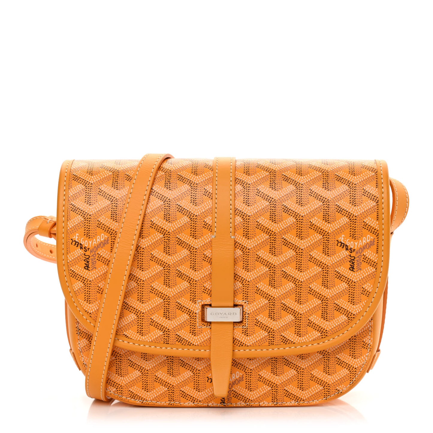 Goyardine Belvedere II PM Messenger Bag Yellow