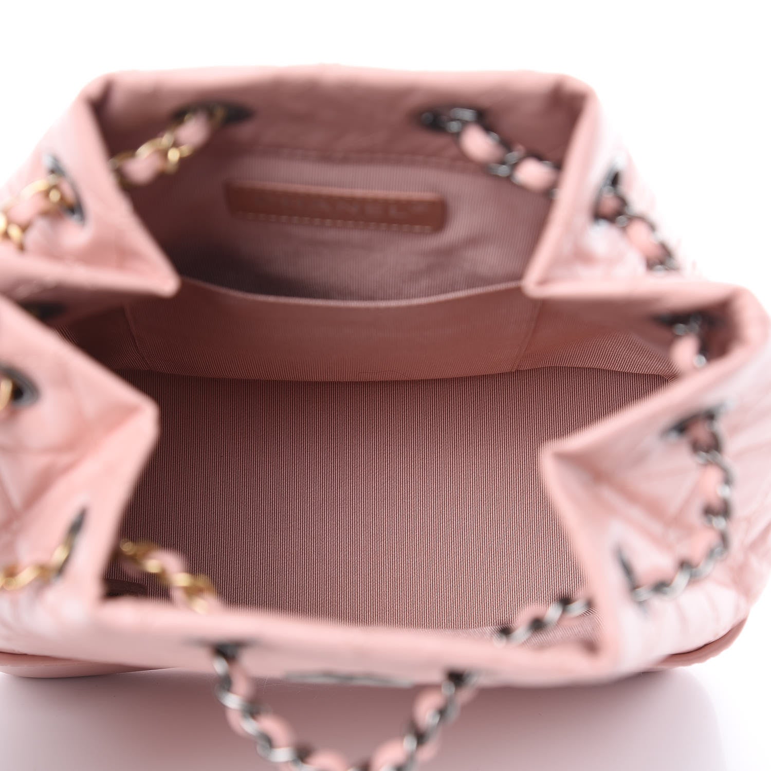 Chanel Aged Calfskin Quilted Small Gabrielle Backpack Pink 5 of 9