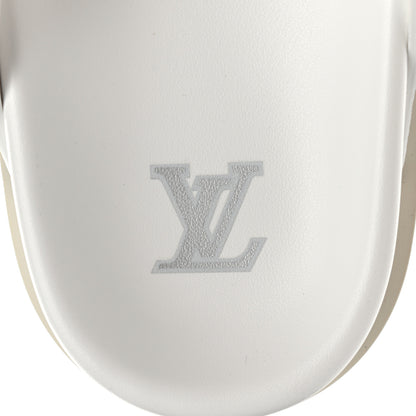 Louis Vuitton Metallic Mix Materials Mens LV Script Trainer Mules 10 Silver Multicolor 7 of 8
