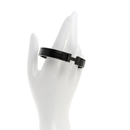 Hermes Matte Enamel Narrow Clic Clac HH Bracelet T4 So Black 2 of 5