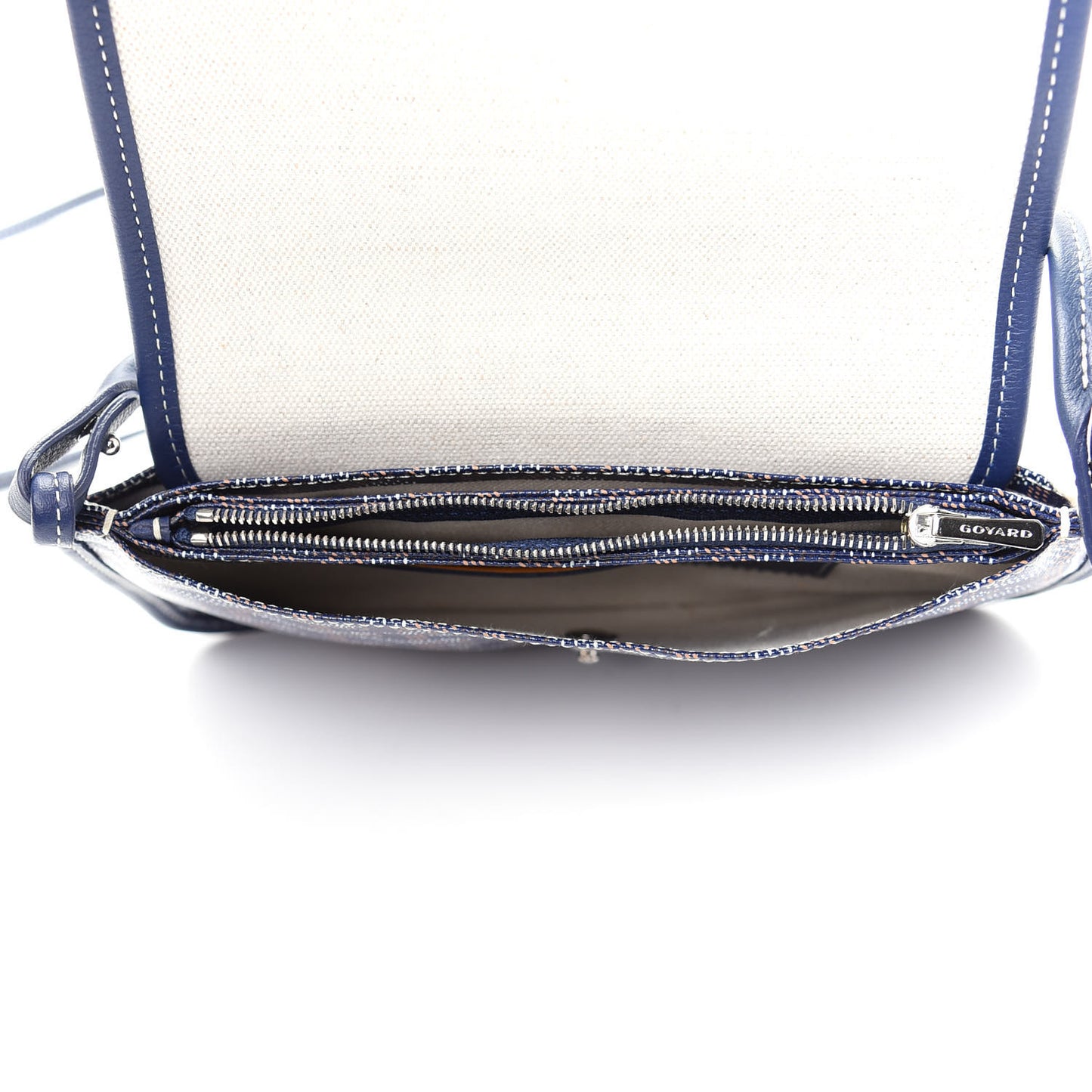 Goyardine Plumet Wallet Clutch Navy