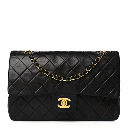 Chanel Lambskin Quilted Medium Double Flap Black 1 of 12