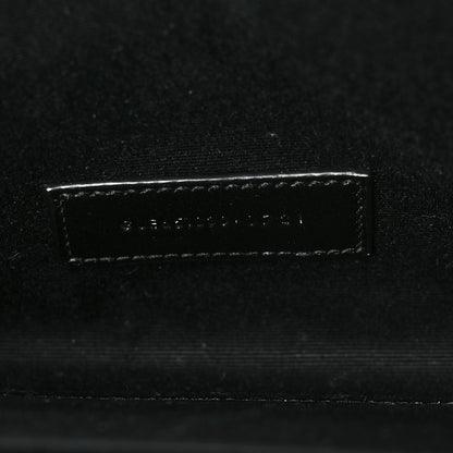 Saint Laurent Grain De Poudre Textured Mixed Matelasse Triquilt Monogram Clutch Dark Beige 7 of 9
