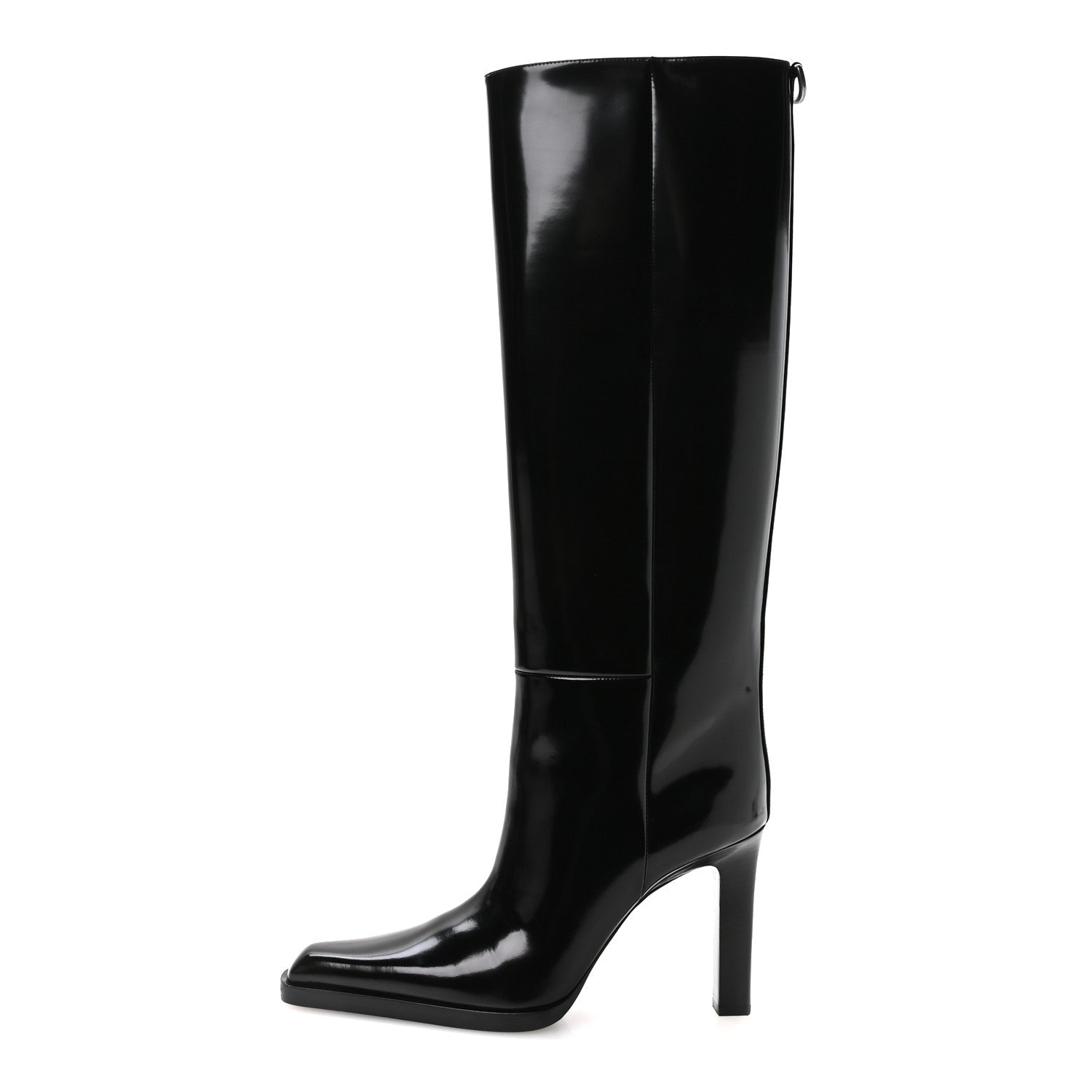Saint Laurent Vitello Marilyn Nina 95 Knee High Boots 39 Black 1 of 8