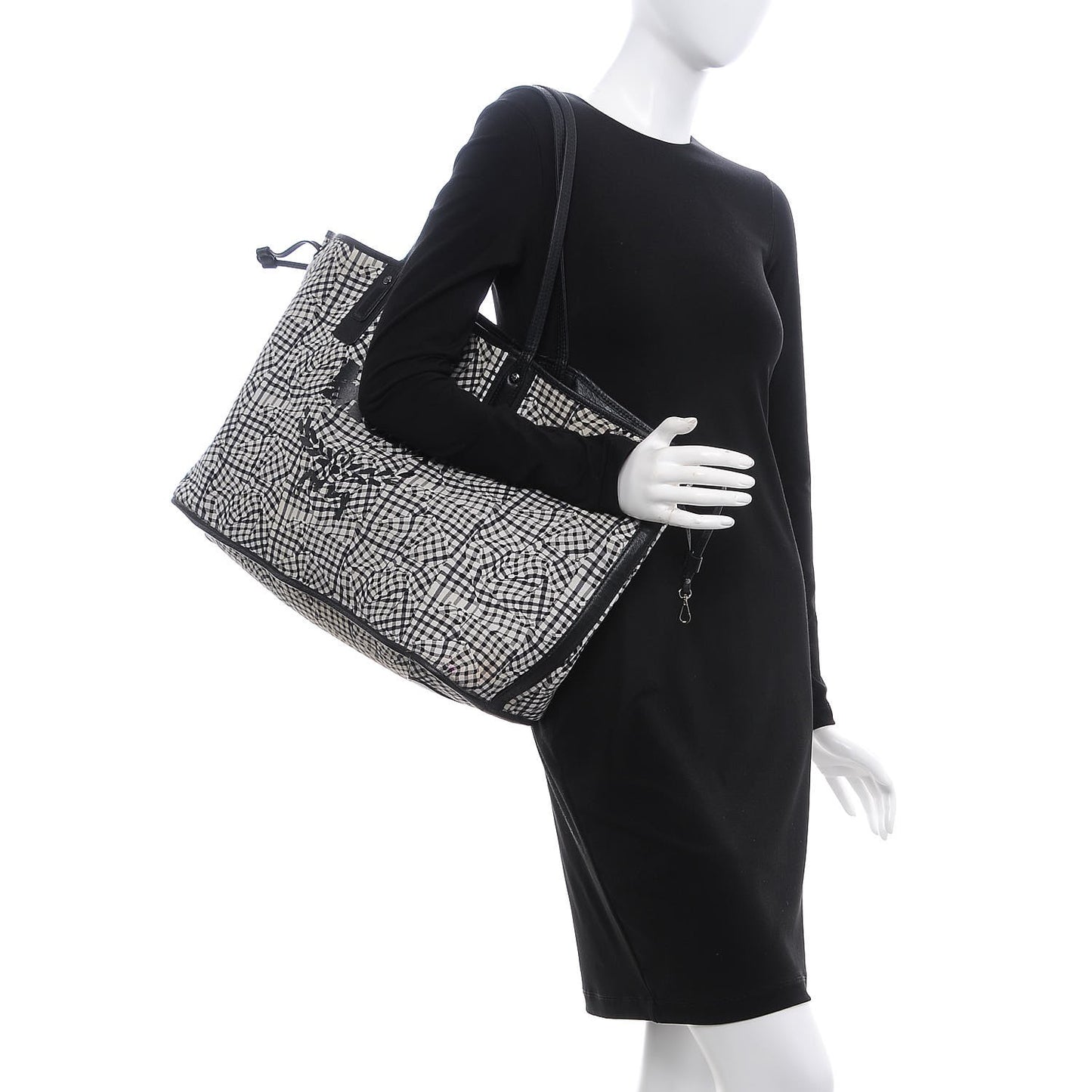 Visetos Large Liz Reversible Shopper Tote Black