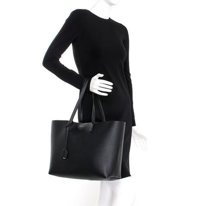 Saint Laurent Calfskin Large Shopping Tote Black 2 of 11