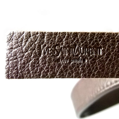 Saint Laurent Leather Reversible Tote Gold-Brown 8 of 10