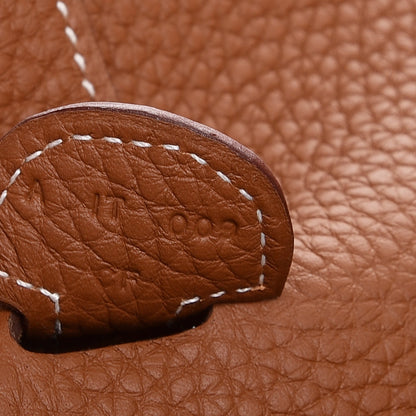 Hermes Taurillon Clemence Evelyne III PM Gold 7 of 8