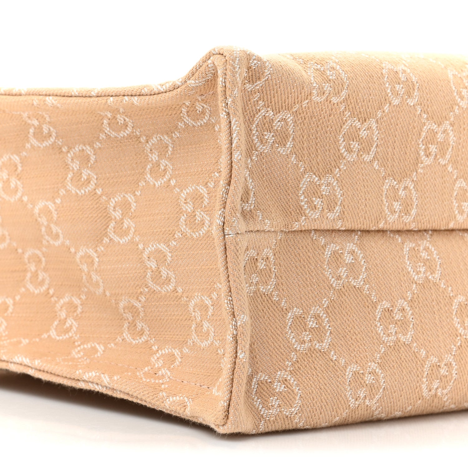 Gucci Denim Ophidia GG Monogram Tote Medium Light Beige 12 of 13
