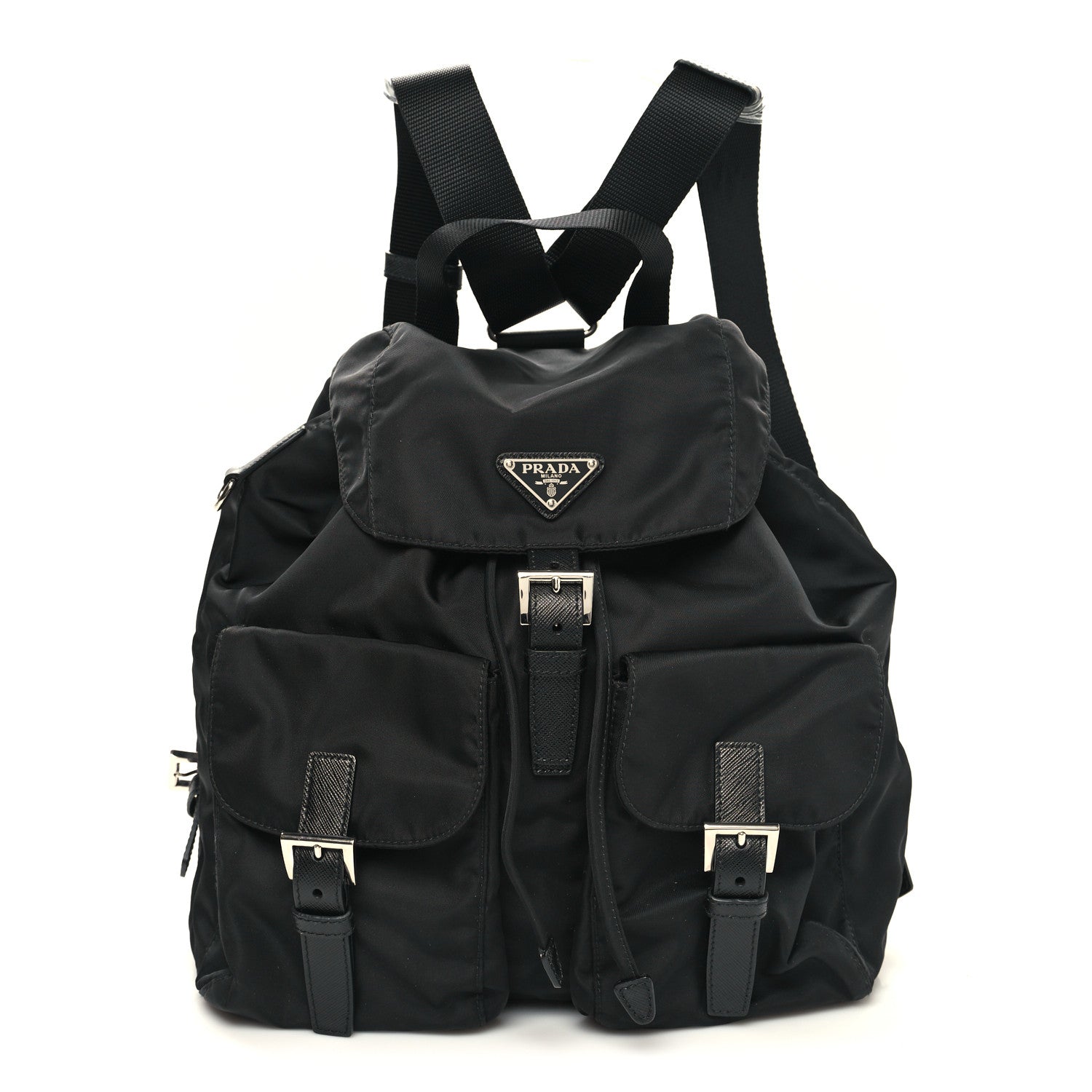 Prada Re-Nylon Saffiano Medium Backpack Black 3 of 11