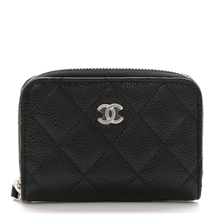 Chanel Caviar Quilted Classic Zipped Coin Purse Black 1 of 6