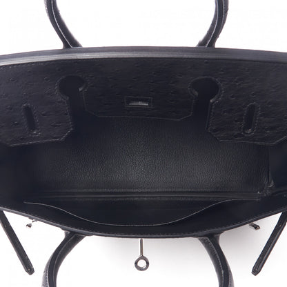 Hermes Ostrich Birkin 30 Black 14 of 33