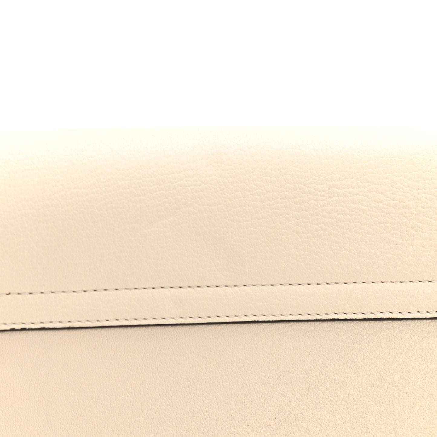 Goatskin Small Faye Shoulder Bag Off White
