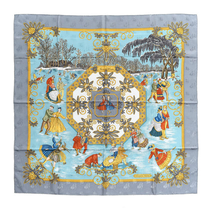 Hermes Silk Joies d'Hiver Scarf 90 1 of 6