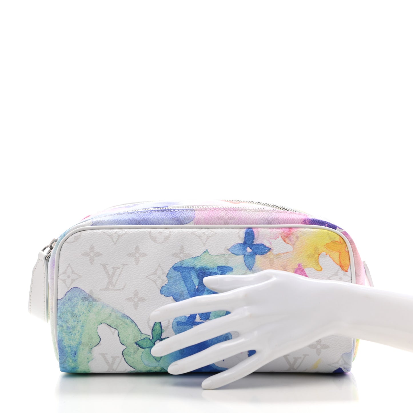 Monogram Watercolor Dopp Kit Toilet Pouch Multicolor