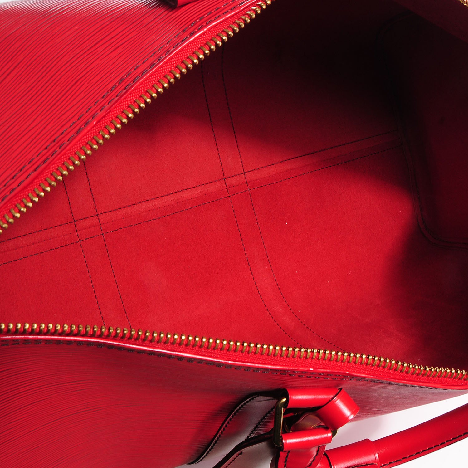 Louis Vuitton Epi Keepall 50 Rouge 6 of 7