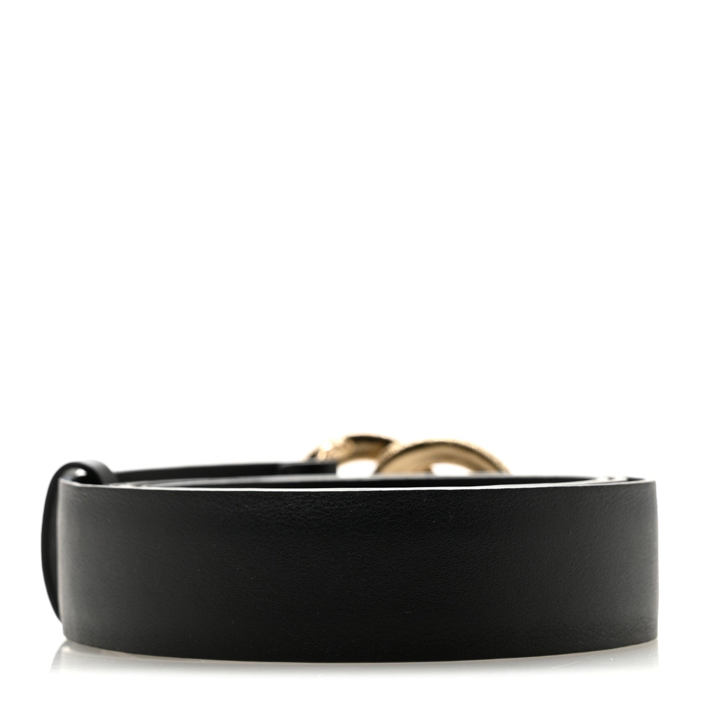 Calfskin Metal Crystal Quilted CC Belt 85 34 Black