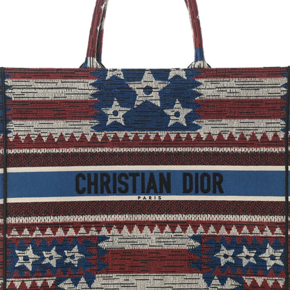 Christian Dior Canvas Embroidered Exclusive US Book Tote Multicolor 8 of 13