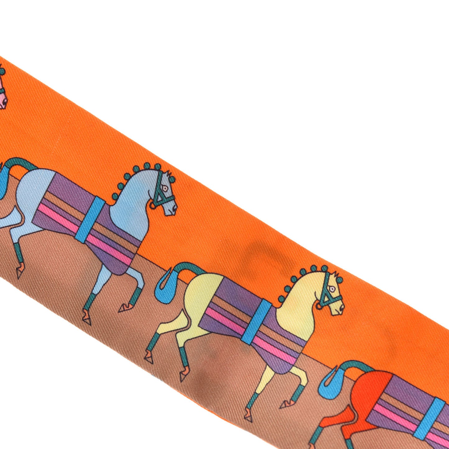 Silk Rocabar Twilly Orange Bleu Ciel