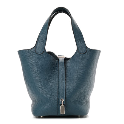 Hermes Taurillon Clemence Picotin Lock 18 PM Colvert 1 of 10