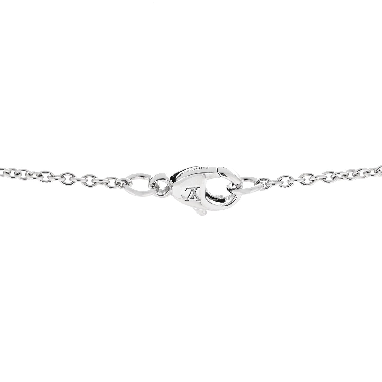 18K White Gold Empreinte Pendant Necklace
