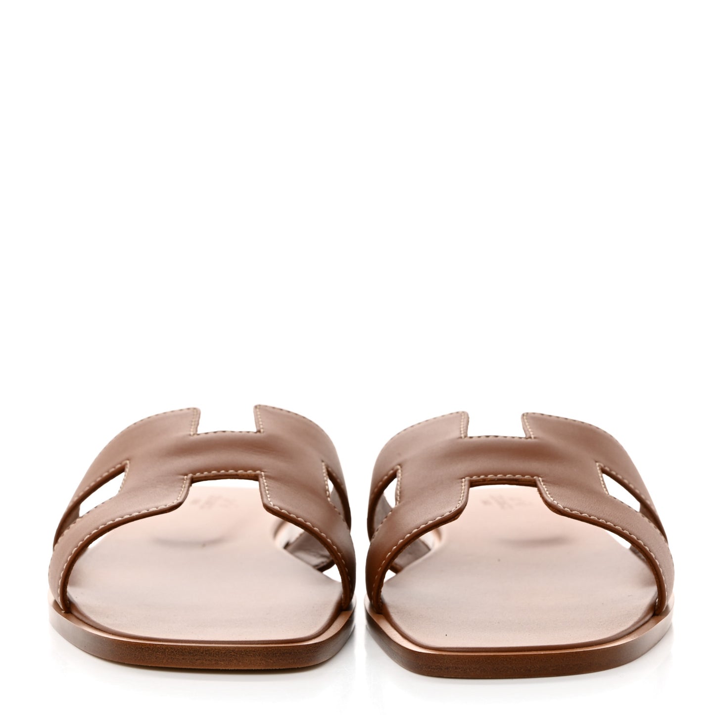 Box Calfskin Oran Sandals 39.5 Gold