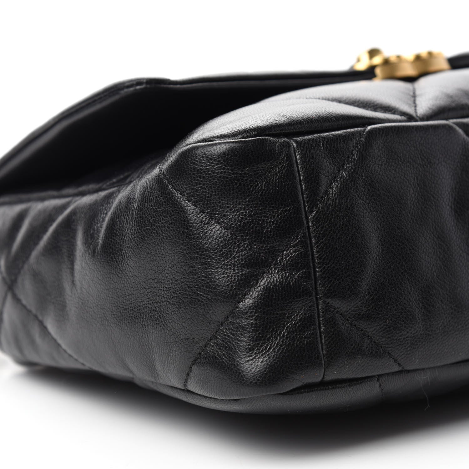 Chanel Goatskin Quilted Medium Chanel 19 Flap Black 6 of 11
