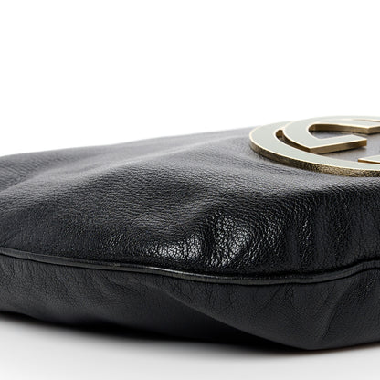 Gucci Calfskin Enamel Small Blondie Hobo Black 11 of 13
