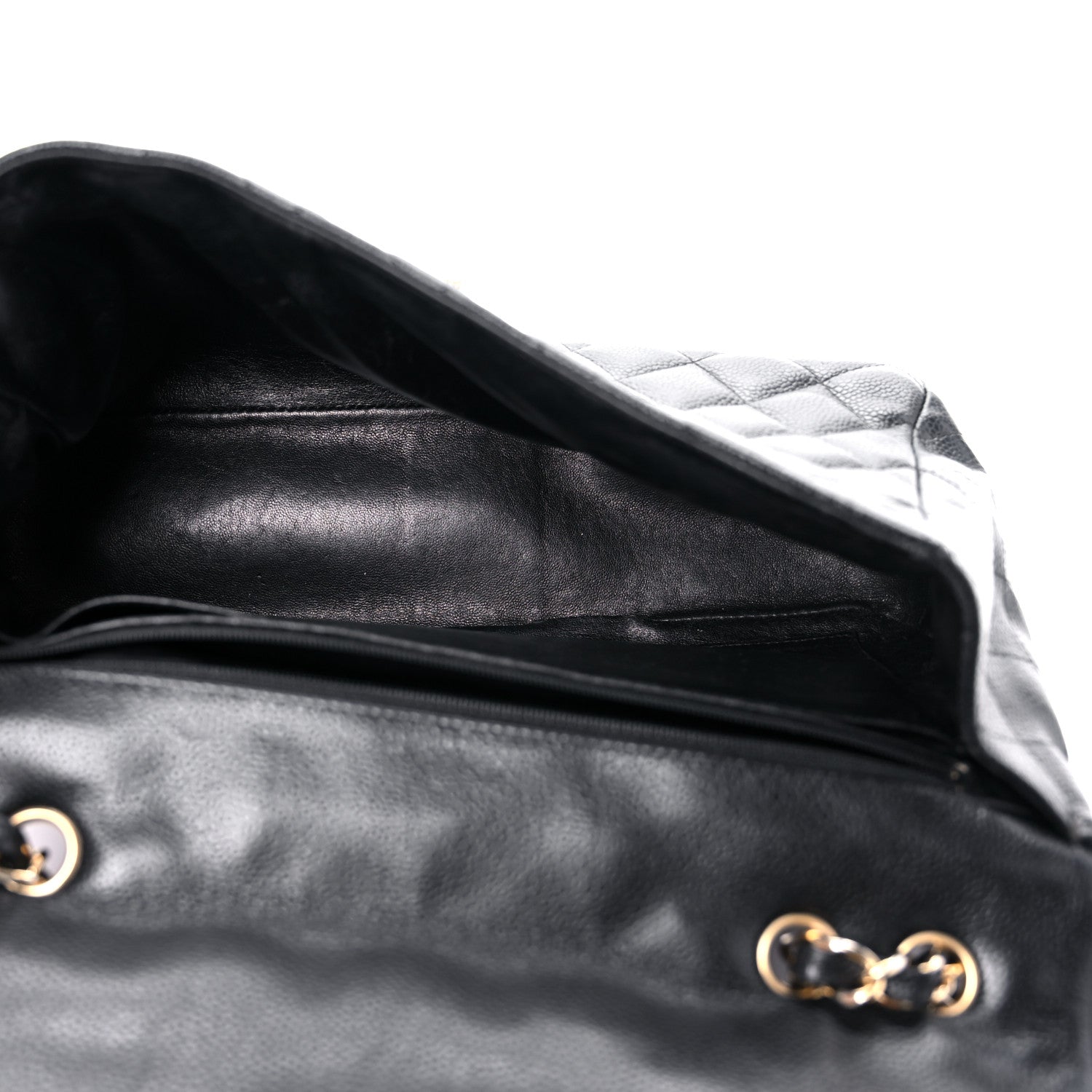 Chanel Caviar Quilted Jumbo Single Flap Black 10 of 23