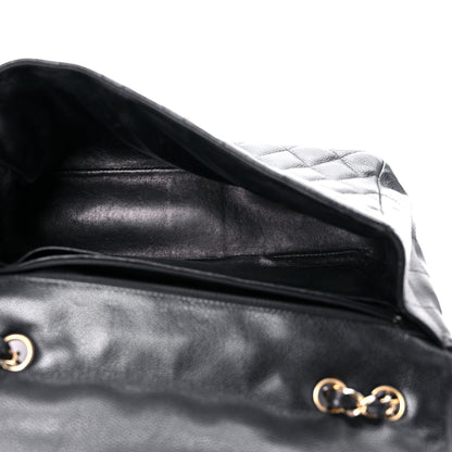 Chanel Caviar Quilted Jumbo Single Flap Black 10 of 23