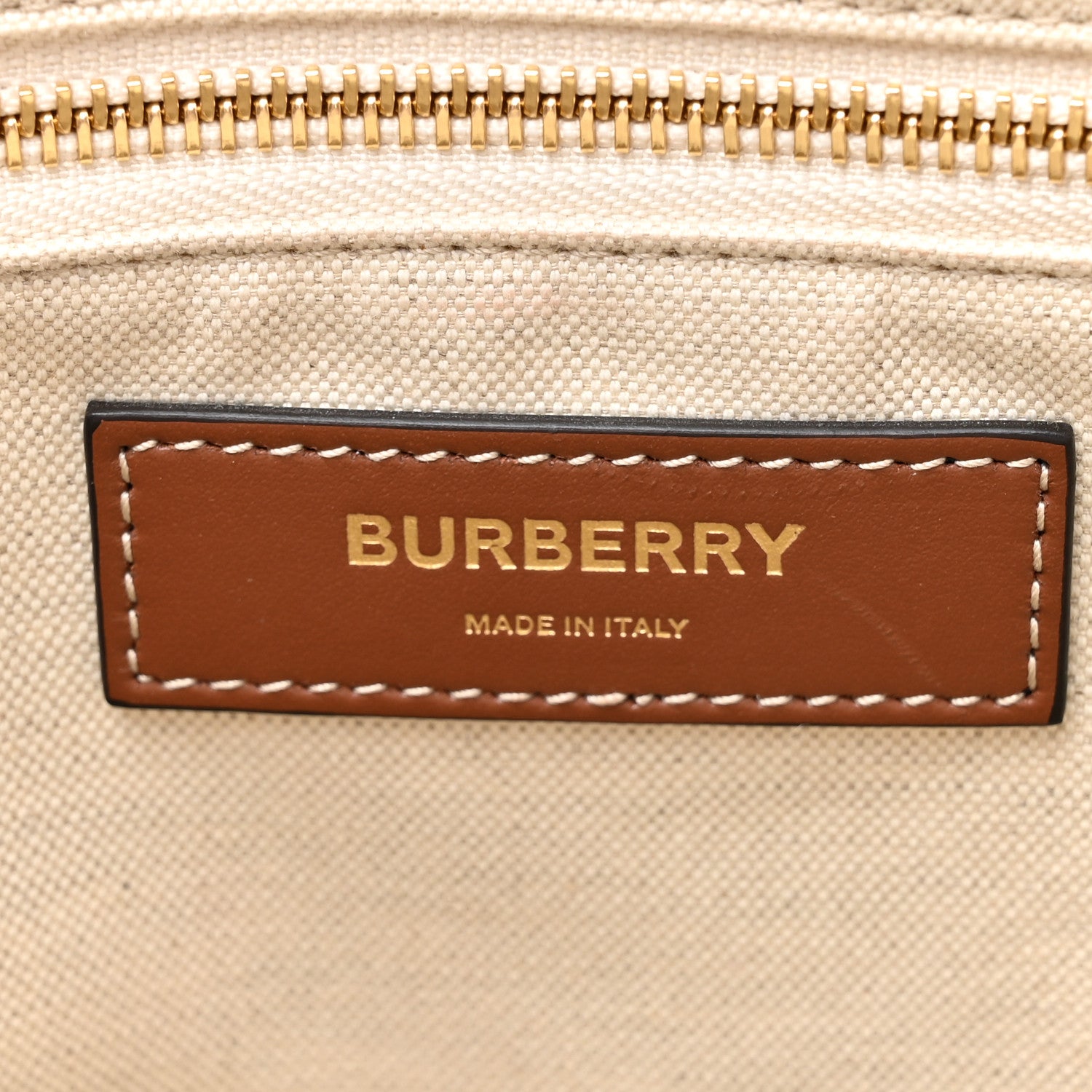 Burberry Vintage Check Calfskin Kane Tote Bag Beige Brown 6 of 18