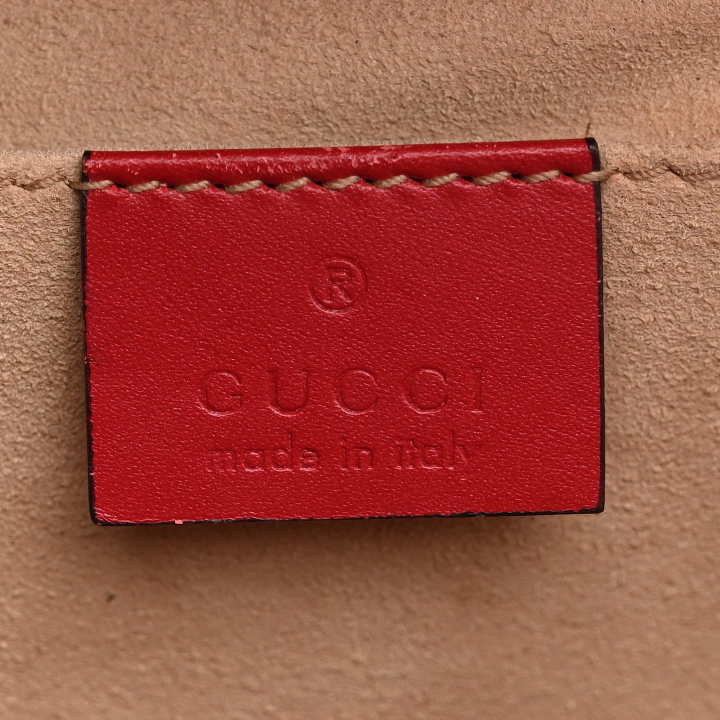 Guccissima Small Padlock Shoulder Bag Hibiscus Red