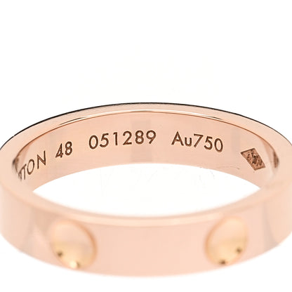 Louis Vuitton 18K Rose Gold Empreinte Ring 48 4.5 5 of 5
